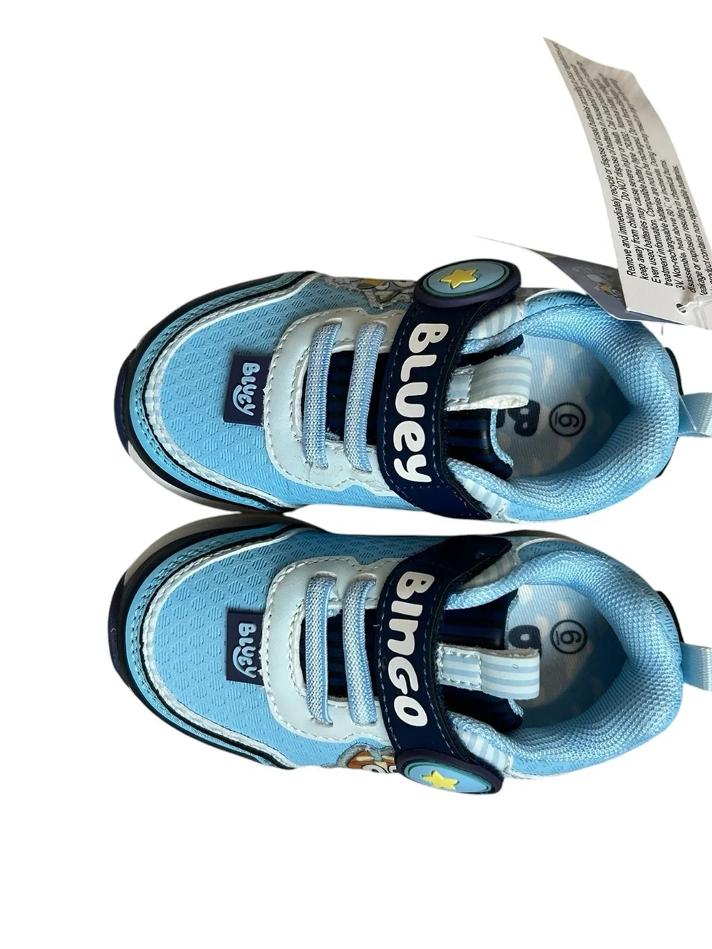 NEW Light Up Toddler Unisex Bluey Bingo Sneakers Sz 6T Ludo Studio Kohls